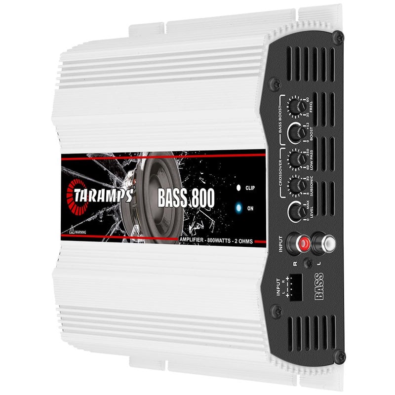 Taramp's Taramps Bass 800 2 Ohms Monoblock Amplifier 800 Watts Rms 1 Channel 14.4VDC Out Power Full Range, Great for Sub/Bass - Rca/High Level Input, Car Audio - Image 3